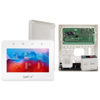 ZESTAW ALARMOWY SATEL INTEGRA 128 PLUS  + INT-TSG2-W + OPU-3P + AWT800 + 17Ah